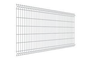 Grillage rigide Naterial Gris - 7016, H.1.23 x L.2.5 m, maille 55x200 mm