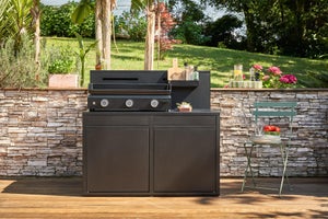 Plancha Gaz Origin 75 châssis acier noir