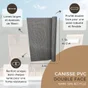 Canisse pvc lames de 19 mm, 1 x 3 m, vert