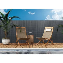 Canisse pvc lames de 19 mm, 1 x 3 m, anthracite