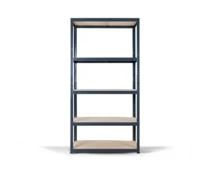 Etagère acier noir époxy AVASCO atlas noir, 875 kg, 5T, l.90 x H.176 x P.40 cm