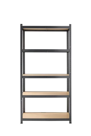 Etagère acier noir époxy AVASCO atlas noir, 875 kg, 5T, l.90 x H.176 x P.40 cm