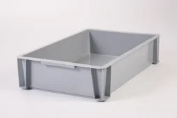 Bac de manutention recyclé IRIS OHYAMA gris, 18L, l.35 x P.55 x H.12 cm