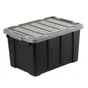 Caisse utilitaire recyclée IRIS OHYAMA noir, 50L, H.31.5 x l.38 x P.57.5 cm