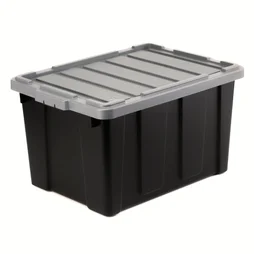 Caisse utilitaire recyclée IRIS OHYAMA noir, 68L, H.35 x l.44 x P.62 cm