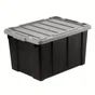 Caisse utilitaire recyclée IRIS OHYAMA noir, 68L, H.35 x l.44 x P.62 cm