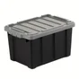 Caisse utilitaire recyclée IRIS OHYAMA noir, 21L, H.25 x l.29 x P.44.5 cm