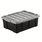 Caisse utilitaire recyclée IRIS OHYAMA noir, 43L, H.22.5 x l.44 x P.62 cm