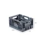 Casier pliant pro BOX & BEYOND gris, 19L, l.27.0 x P.37.5 x H.19 cm
