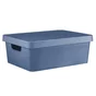 Boîte déco bleu, 11L, H.13.5 x l.27.7 x P.37 cm