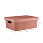 Boîte déco terracotta, 11L, x H.13.5 x l.27.7 x P.37 cm