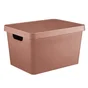 Boîte déco terracotta, 17L, H.21.8 x l.27.7 x P.37 cm