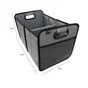 Bac textile pliable 2 compartiments BOX & BEYOND gris, l.40 x P.27.5 x H.28 cm