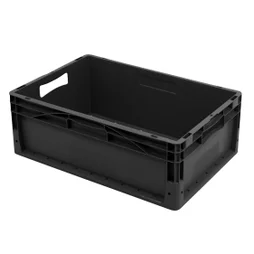 Bac EURO GAMMA BOX & BEYOND, noir, 40L, l.40 x P.60 x H.22 cm