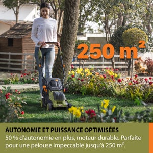 Tondeuse sur batterie ESSENTIAL Ej730e 20 V, l.33 cm