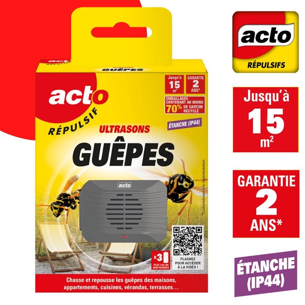 Répulsif à ultrason pour guêpes