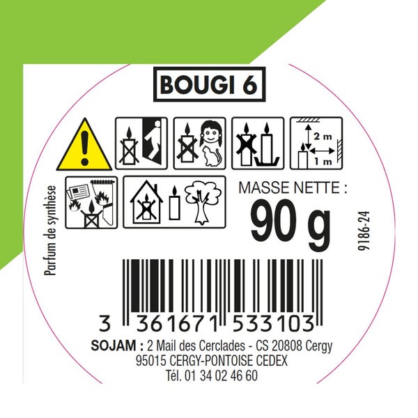 Bougie citronnelle en verre petit format ACTO