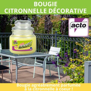 Bougie citronnelle en verre petit format ACTO