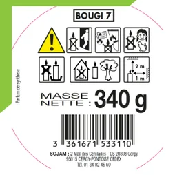 Bougie citronnelle en verre grand format, Bougi6 ACTO