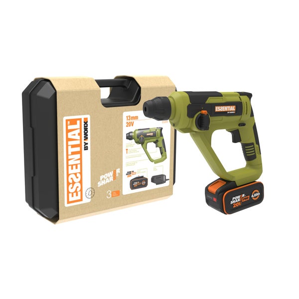 Marteau perforateur sans fil ESSENTIAL ES383 20 V 1 batteries
