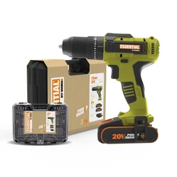 Perceuse à percussion sans fil ESSENTIAL 20 V 2 Ah, 2 batteries ES376.1