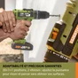 Perceuse a percussion 20 V ESSENTIAL Es376, 50 Nm + 2 batteries 2Ah