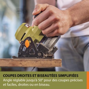 Scie circulaire circulaire sans fil ESSENTIAL ES535, 1 batterie