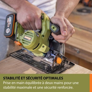 Scie circulaire circulaire sans fil ESSENTIAL ES535, 1 batterie