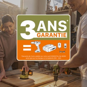 Perceuse visseuse sans fil 20 V ESSENTIAL Es118, 45 Nm + 1 batterie 2Ah