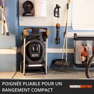 Tondeuse sur batterie WORX Wg760e.1 40 V, l.51 cm