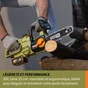 Tronçonneuse sur batterie ESSENTIAL Ej321e.9 20 V, guide de 25 cm