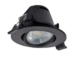 Lot de 3 spots encastrés Iris led orientables, CCT, dimmable, 550 lumens rond noir ARIC