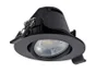 Lot de 3 spots encastrés Iris led orientables, CCT, dimmable, 550 lumens rond noir ARIC