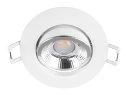 Spot encastré led orientable, CCT dimmable, 560 lumens, rond blanc ARIC