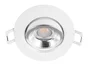 Spot encastré led orientable, CCT dimmable, 560 lumens, rond blanc ARIC