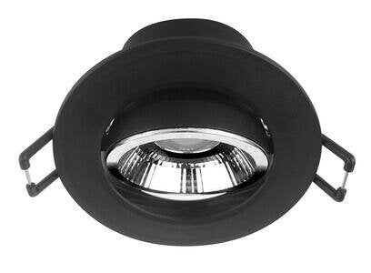 Spot encastré Z4 led orientable, CCT dimmable, 560 lumens rond noir ARIC