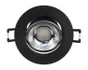 Spot encastré Z4 led orientable, CCT dimmable, 560 lumens rond noir ARIC