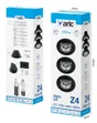 Spot encastré Z4 led orientable, CCT dimmable, 560 lumens rond noir ARIC