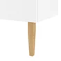 Lot de 2 pieds de meubles bois carre INSPIRE verni x l.4 cm