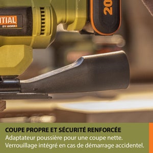 Scie sauteuse sans fil 1 batterie ESSENTIAL ES556 20 V 2 Ah