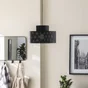 Suspension carmid e27 d38 metal noir INSPIRE