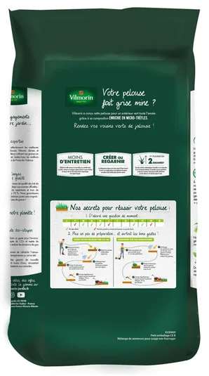 Gazon universel ensoleillé VILMORIN 5.000 kg, 200 m²