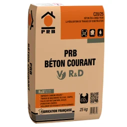 Béton prêt à l'emploi V R&D, PRB, 25 kg