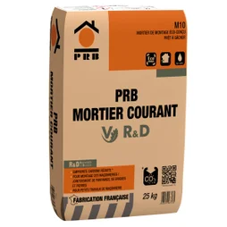 Mortier colle courant V R&D 25kg sol gris PRB 25 Kg