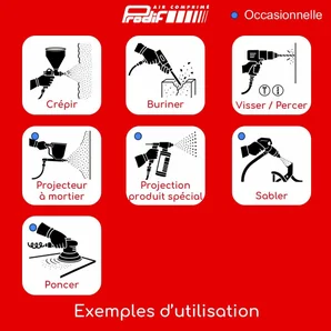 Compresseur 100L 4CV 8 bars silencieux sans huile SIL1004 PRODIF