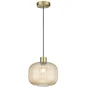 Suspension Dipsy E27 D25 laiton/verre ambre INSPIRE
