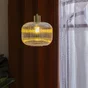 Suspension Dipsy E27 D25 laiton/verre ambre INSPIRE