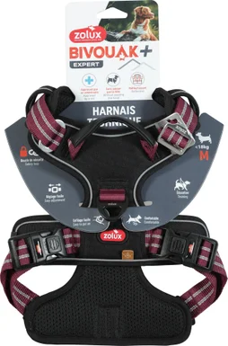 Harnais chien bivouak ZOLUX rouge m