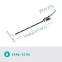 Echenilloir telescopique acier revetu antiadherent GARDENA 12082-20 32 mm