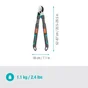 Coupe-branche telescopique acier revetu antiadherent GARDENA 12040-20 50 mm